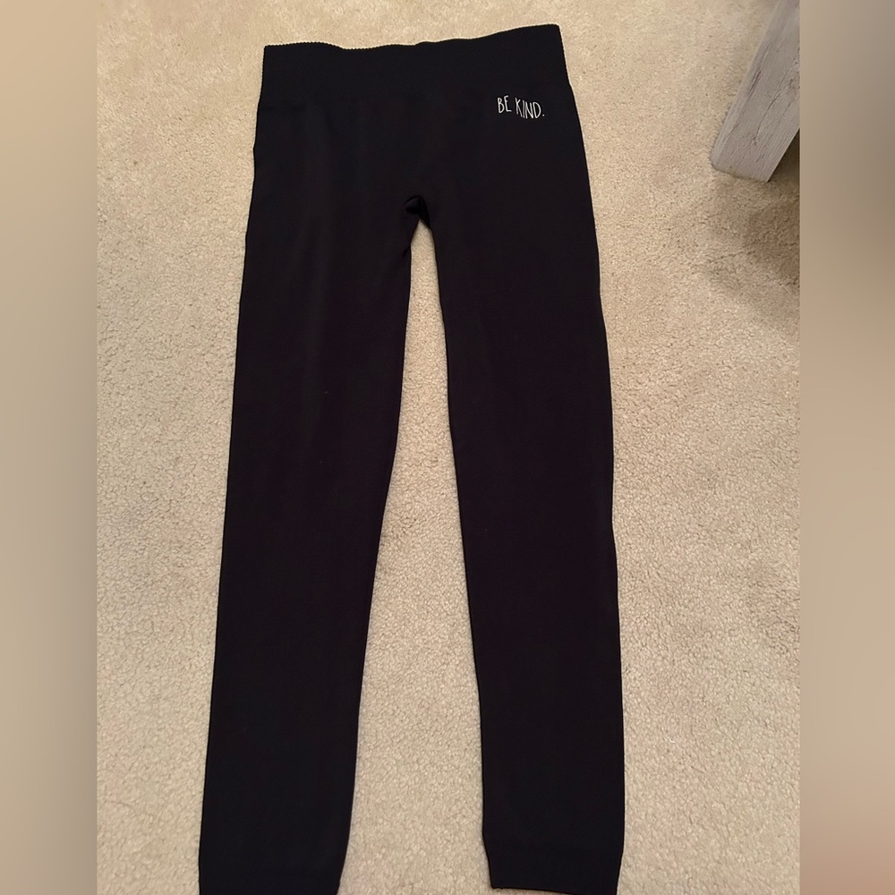 RAE DUNN Black Leggings